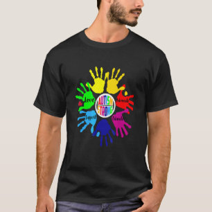 Camiseta Consciência do Autismo Amor Forte Apoio Educar Def