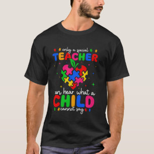 Camiseta Consciência do Autismo Apenas um Professor Especia