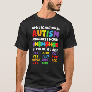 Camiseta CONSCIÊNCIA DO AUTISMO Apoie Crianças com Autismo