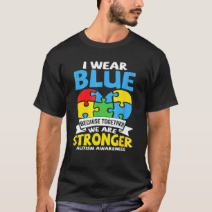 Camiseta CONSCIÊNCIA DO AUTISMO Apoie Crianças com Autismo