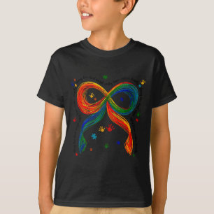 Camiseta Consciência do autismo arco coquete neurodiversida