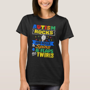 Camiseta Consciência do Autismo Balança, Rodopia e Bate Asa