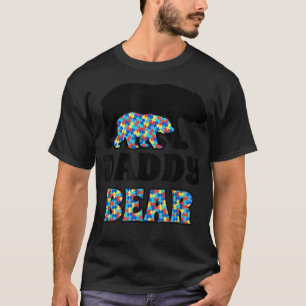 Camiseta Consciência do Autismo do Urso do pai