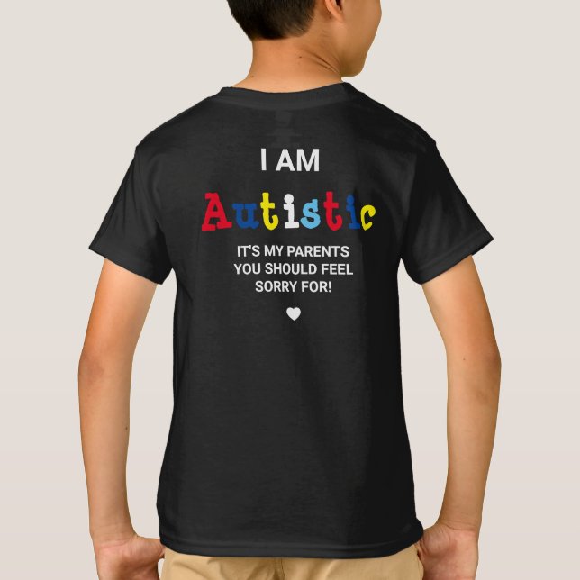 Camiseta Consciência do Autismo Engraçada | TEA (Verso)
