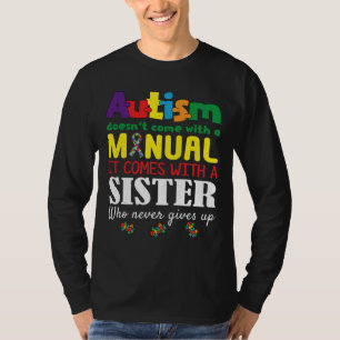 Camiseta Consciência do Autismo Especial Irmã Quebra-cabeça