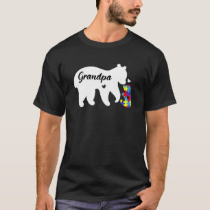 Camiseta Consciência do Autismo Eu Amo Alguém Com Urso de A
