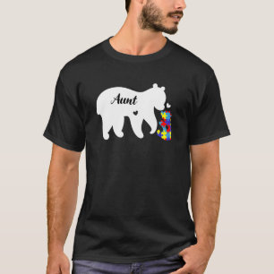 Camiseta Consciência do Autismo Eu Amo Alguém Com Urso de A