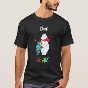Camiseta Consciência do Autismo Eu Amo Alguém Com Urso de A