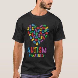 Camiseta Consciência do Autismo Família Amor Crianças Autis