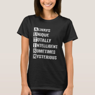 Camiseta Consciência do Autismo Família Sempre Única Inteli