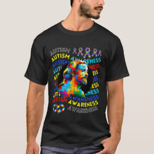 Camiseta Consciência do Autismo Jesus Navegando Autismo Amo