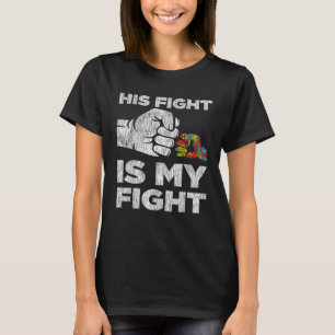 Camiseta Consciência do Autismo Mãe Pai do Autismo A Luta D