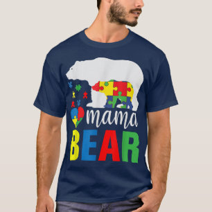 Camiseta Consciência do Autismo Mama Bear