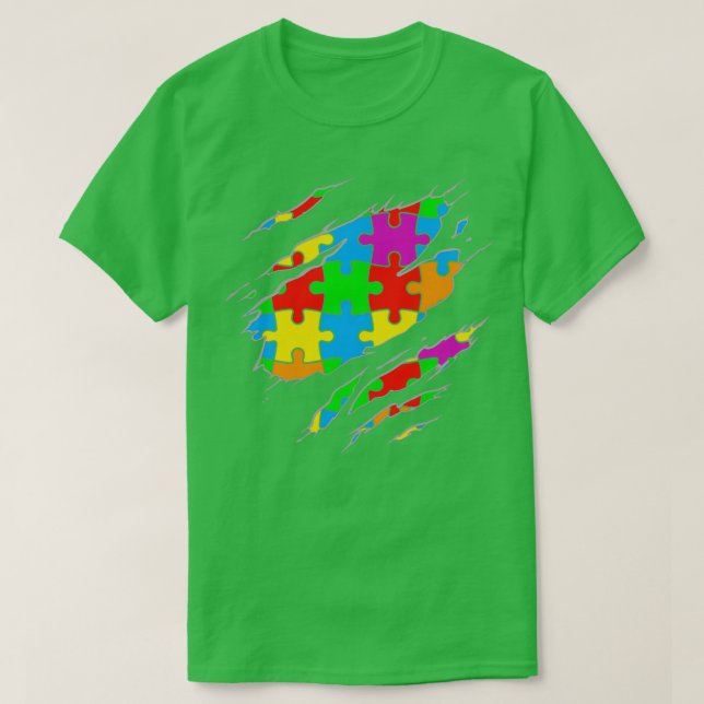 Camiseta Consciência do Autismo Mês 1 (Frente do Design)