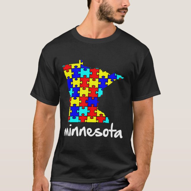 Camiseta Consciência do Autismo Minnesota (Frente)