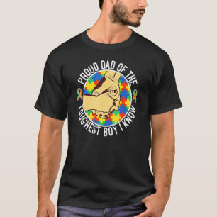 Camiseta Consciência do Autismo Pai Para Filho Meninos Engr
