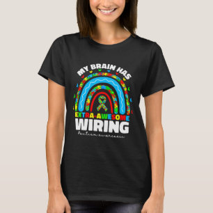 Camiseta Consciência do Autismo Para Crianças Menino Puzzle