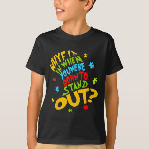 Camiseta Consciência do autismo por que se encaixar médico