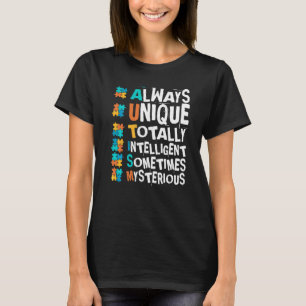 Camiseta Consciência do Autismo Sempre Único Totalmente Int
