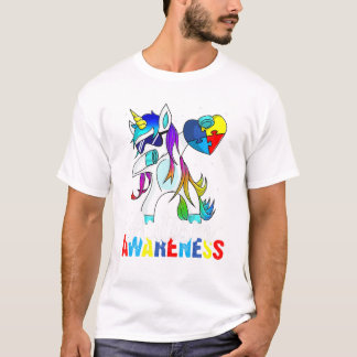 Camiseta Consciência do Autismo Unicórnio
