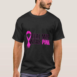Camiseta Consciência do Cancer da Mama Homens reais Vestem