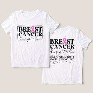 Camiseta Consciência do Cancer da Mama Inspiracional