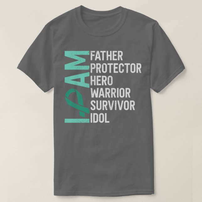 Camiseta Consciência do câncer de figado Sou Padre Herói Su (Frente do Design)