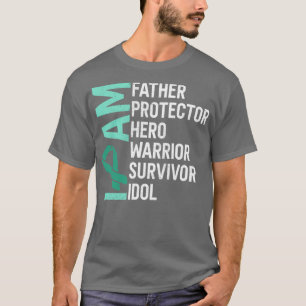 Camiseta Consciência do câncer de figado Sou Padre Herói Su