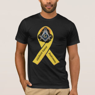 Camiseta Consciência do Cancer de infância Freemason