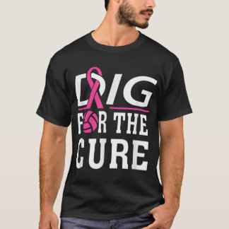 Camiseta Consciência do Cancer de Voleibol