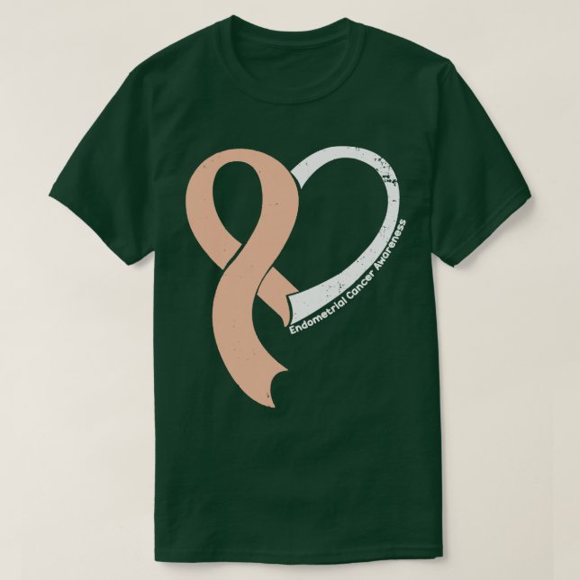 Camiseta Consciência do Cancer Endometrial Pessoas adoram R (Frente do Design)