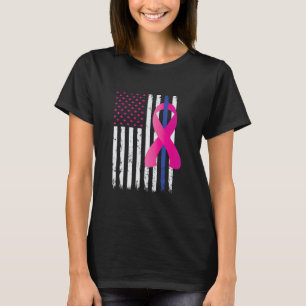 Camiseta Consciência do Cancer Mama Linha Azul