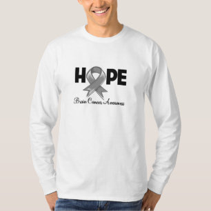 Camiseta Consciência do cancro cerebral da esperança