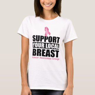 Camiseta Consciência do cancro da mama - grupo de apoio