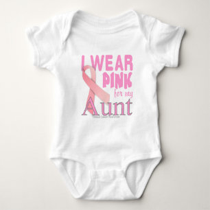 Camiseta Consciência do cancro da mama para a tia