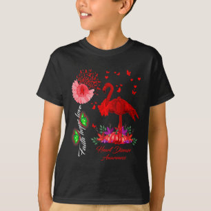 Camiseta Consciência do Flamingo Fé Esperança Amor Doença C