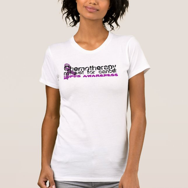 Camiseta Consciência do lúpus da quimioterapia (Frente)