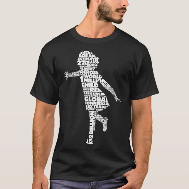 Camiseta Consciência do tráfico de seres humanos (Frente)
