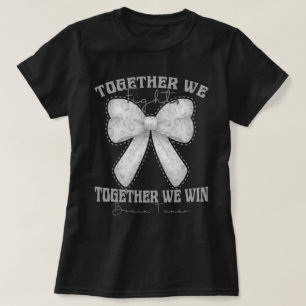 Camiseta Consciência do Tumor do Cérebro do Arco Coquette