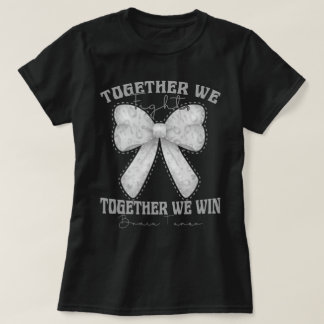 Camiseta Consciência do Tumor do Cérebro do Arco Coquette