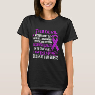 Camiseta Consciência Epilepsia Eu sou o Diabo das Tempestad