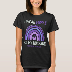 Camiseta Consciência Eu Visto Roxo Para Meu Marido
