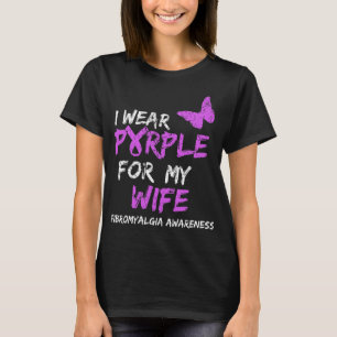 Camiseta Consciência Eu Visto Roxo Para Minha Esposa