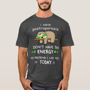 Camiseta consciência gastroparese engraçada, gastroparese d