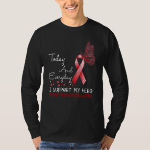 Camiseta Consciência Hemocromatológica Hereditária Eu Apoio