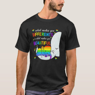 Camiseta Consciência LGBT O Que Faz Você Diferente Elefante