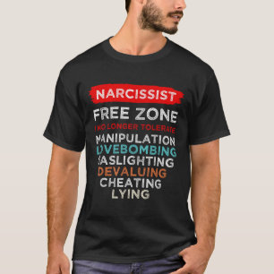 Camiseta Consciência Narcisista da Zona Livre Narcisista