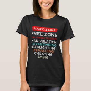 Camiseta Consciência Narcisista da Zona Livre Narcisista