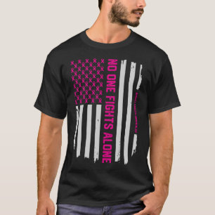 Camiseta Consciência patriótica do cancro da mama da