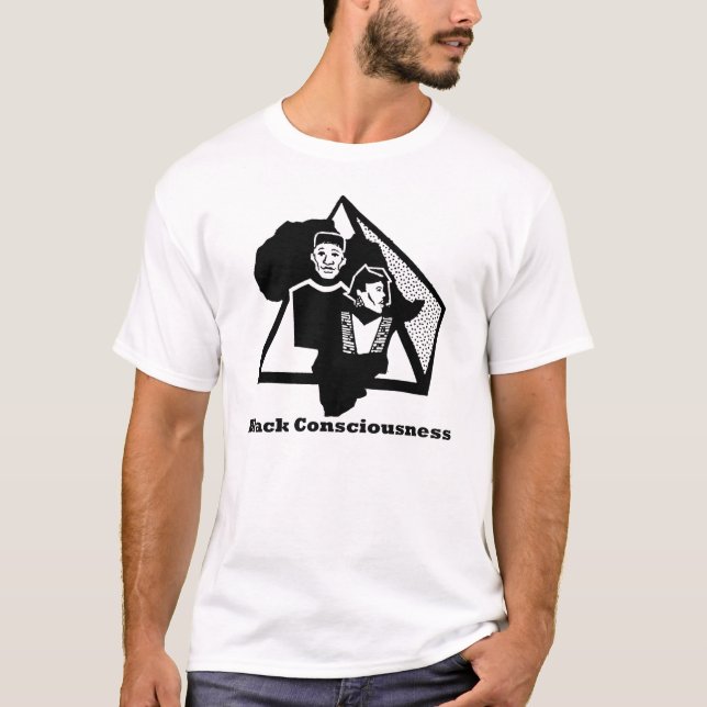 Camiseta consciência preta (Frente)